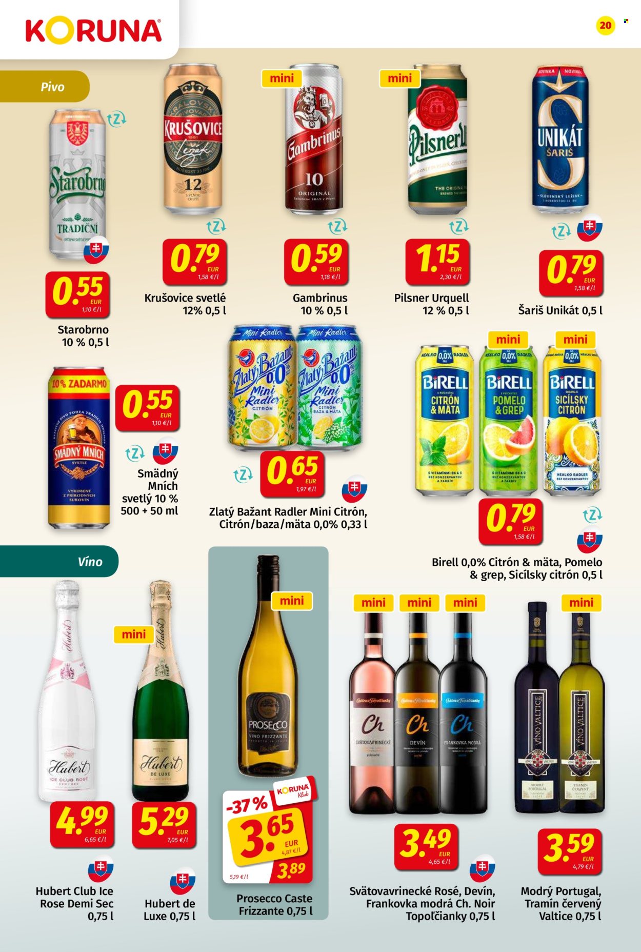Leták Potraviny KORUNA - 31.7.2026 - 12.8.2026. Strana 20