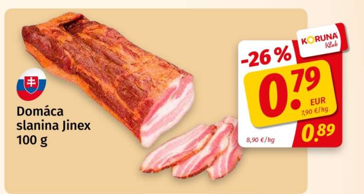 Domáca slanina Jinex 100 g