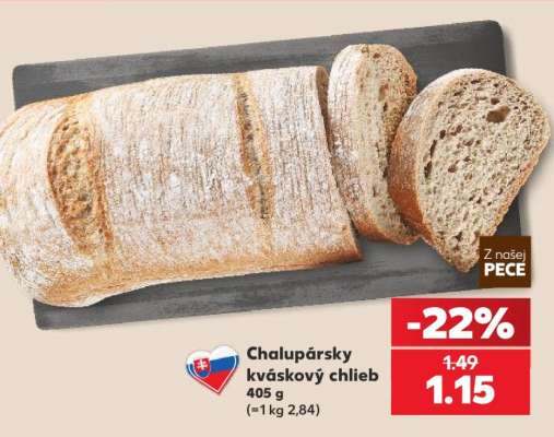 Chalupársky kváskový chlieb