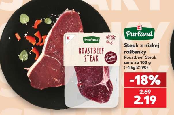 Steak z nízkej roštenky