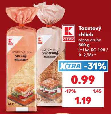 Toastový chlieb