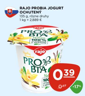 RAJO PROBIA JOGURT OCHUTENÝ