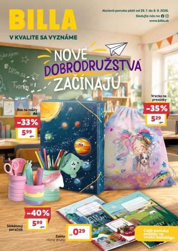Leták Billa - 29.7.2026 - 8.9.2026.