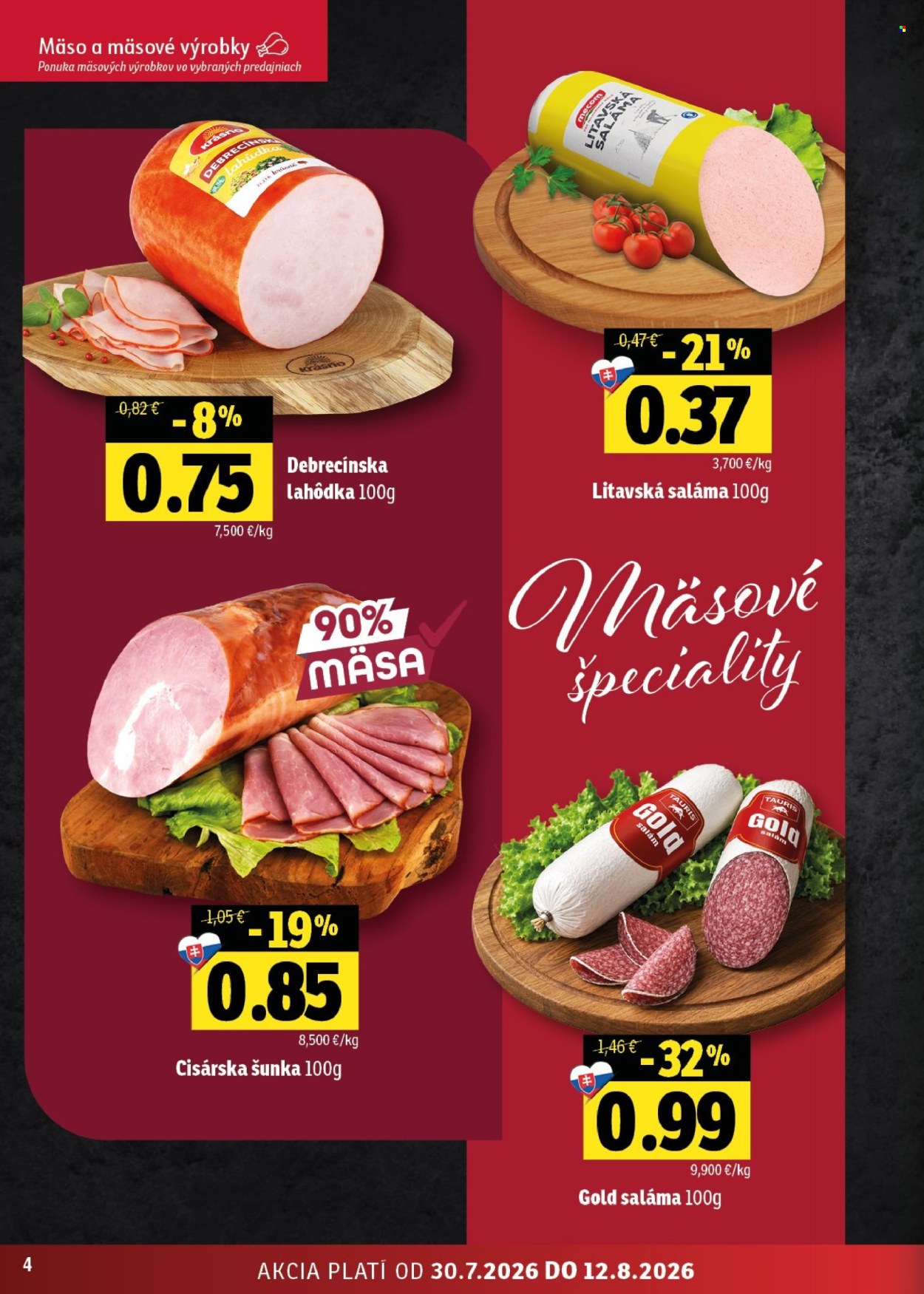 Leták FRESH - 30.7.2026 - 12.8.2026. Strana 4