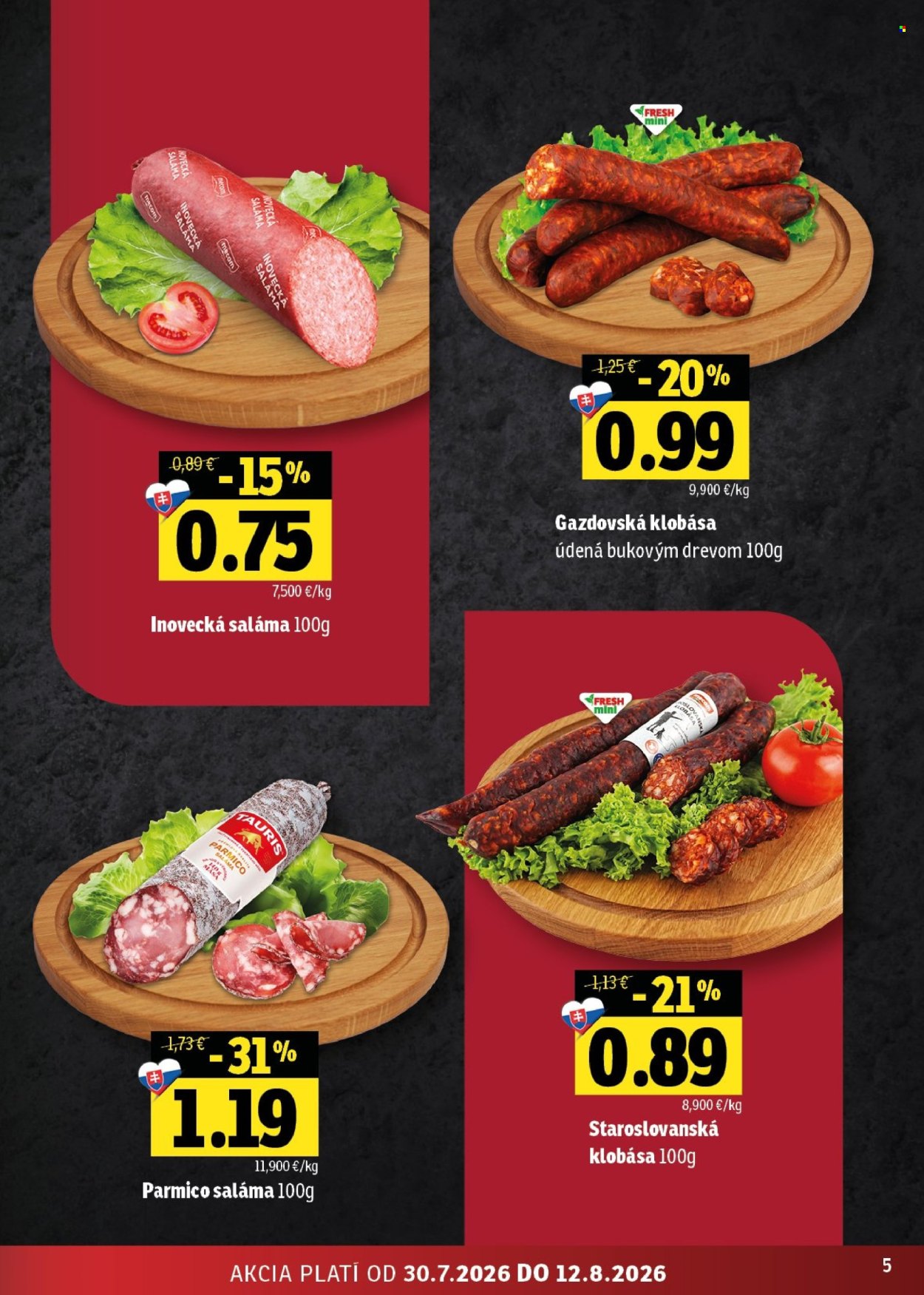 Leták FRESH - 30.7.2026 - 12.8.2026. Strana 5