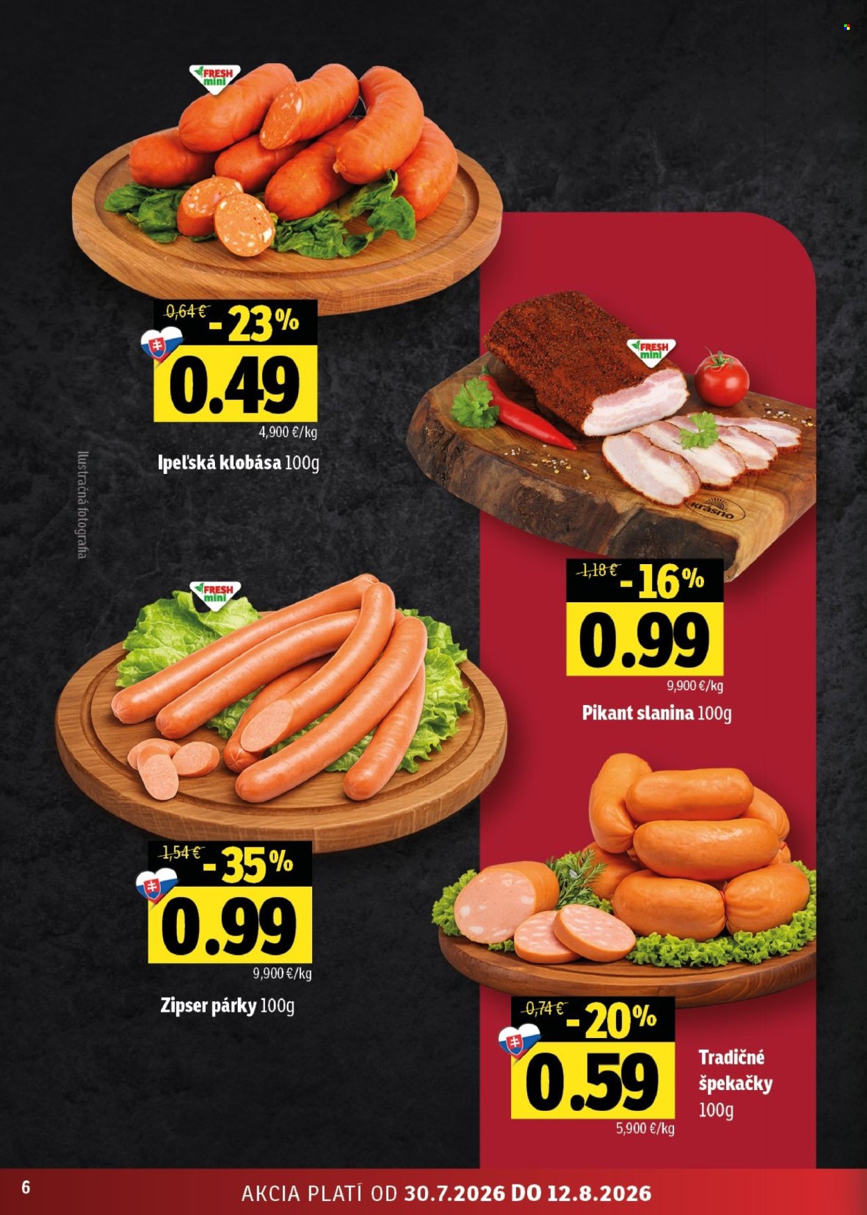 Leták FRESH - 30.7.2026 - 12.8.2026. Strana 6