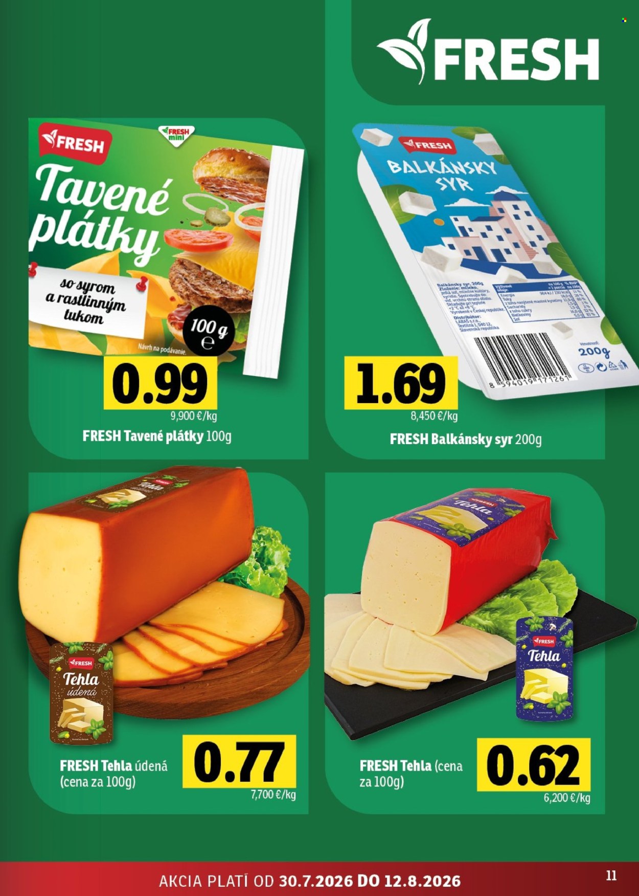 Leták FRESH - 30.7.2026 - 12.8.2026. Strana 11