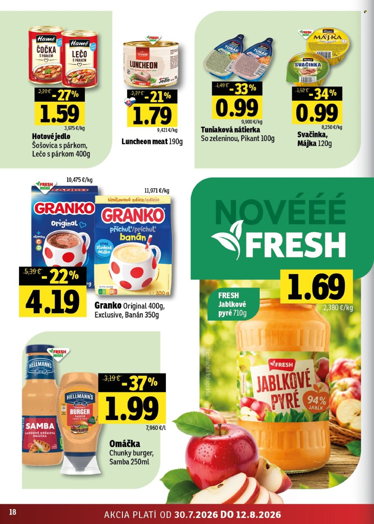 Leták FRESH - 30.7.2026 - 12.8.2026. Strana 18