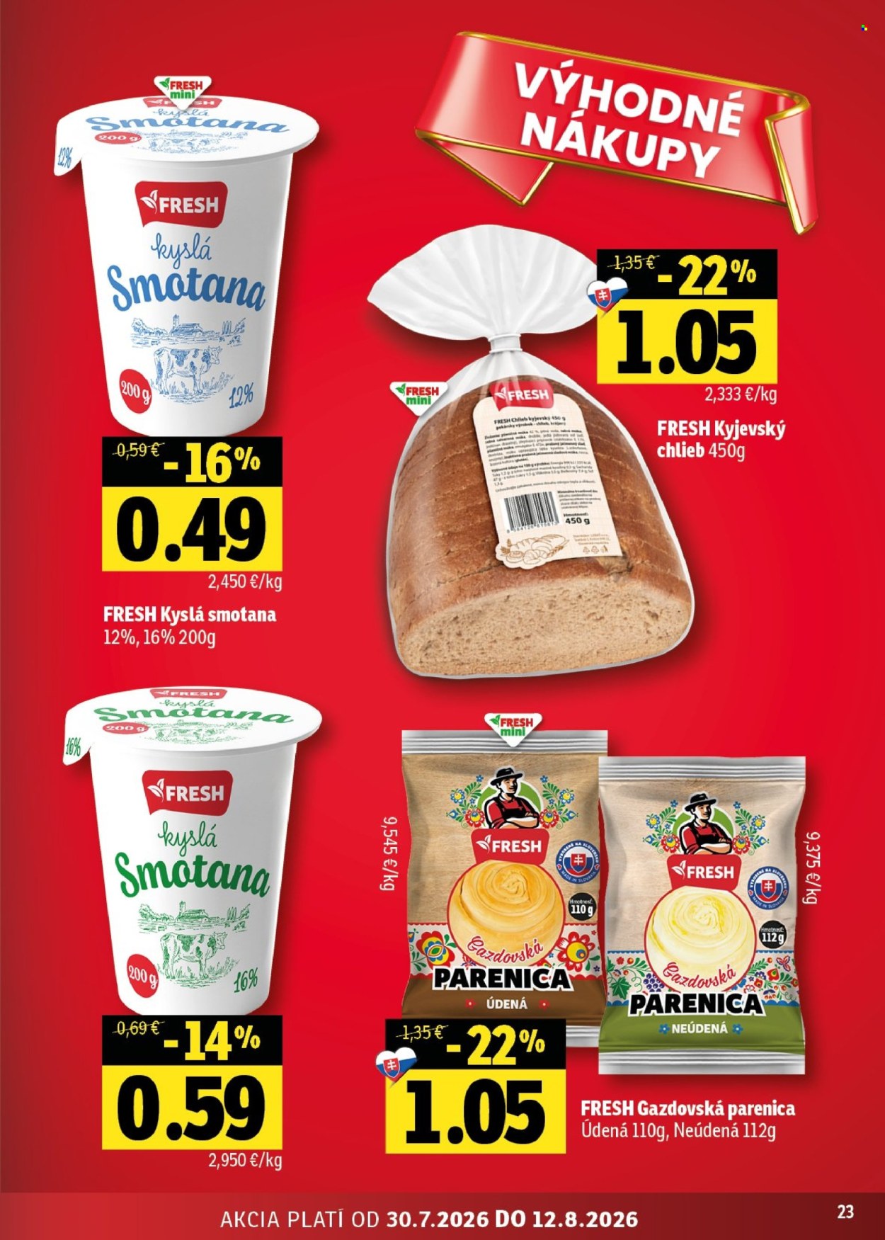 Leták FRESH - 30.7.2026 - 12.8.2026. Strana 23