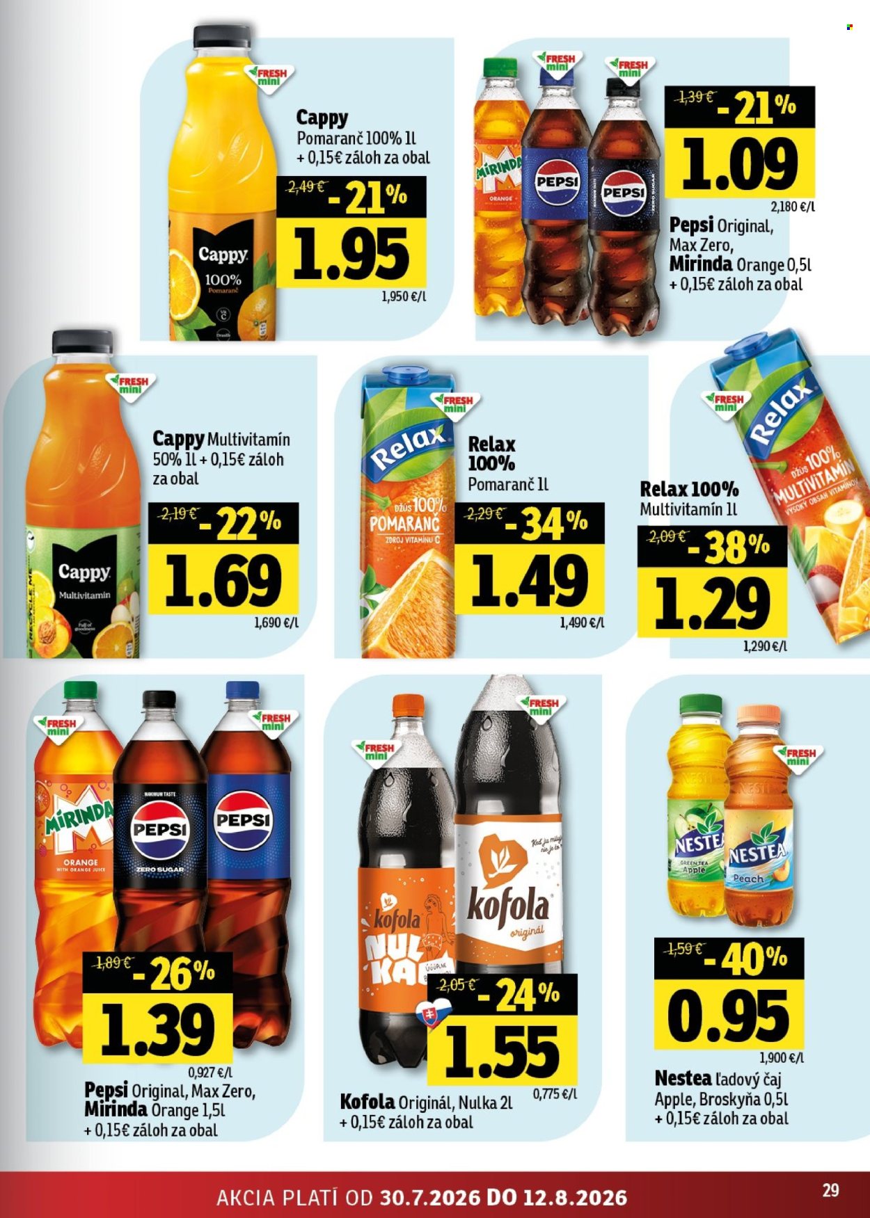 Leták FRESH - 30.7.2026 - 12.8.2026. Strana 29