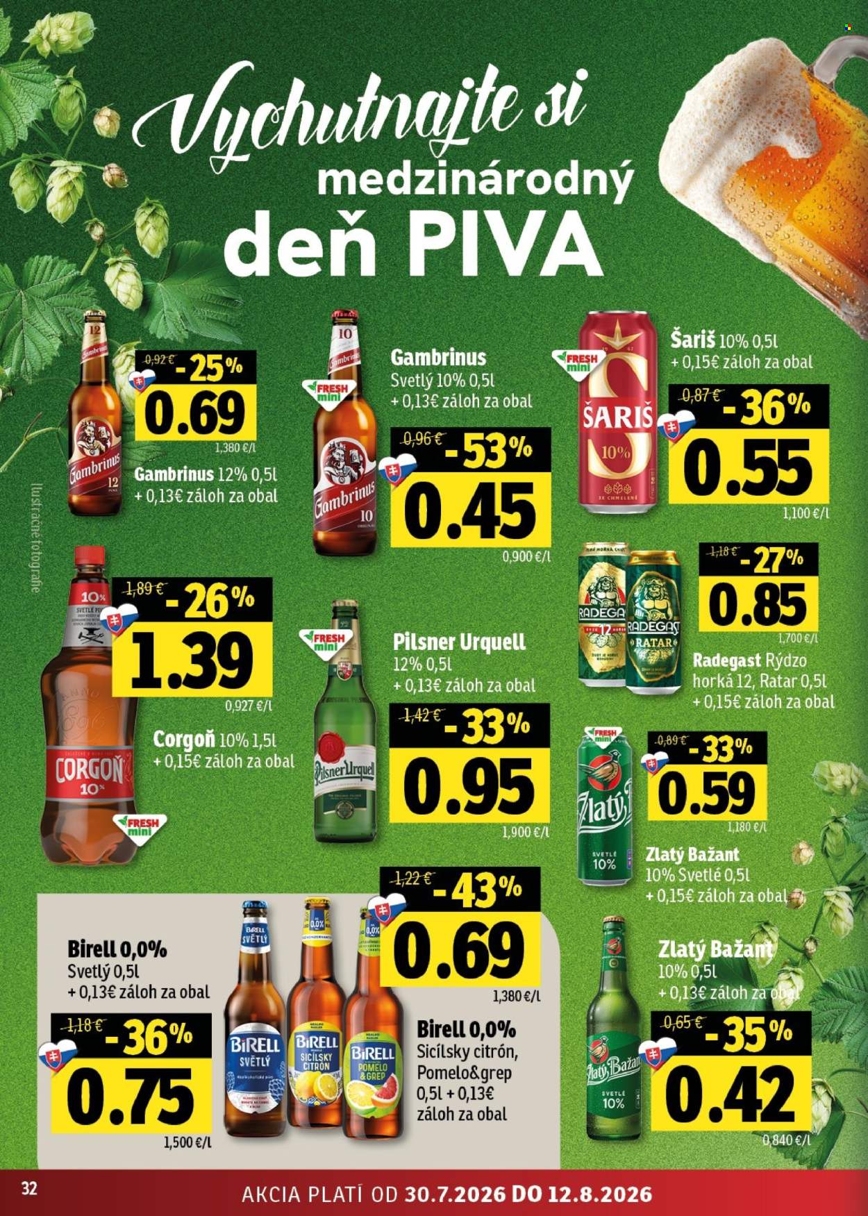 Leták FRESH - 30.7.2026 - 12.8.2026. Strana 32