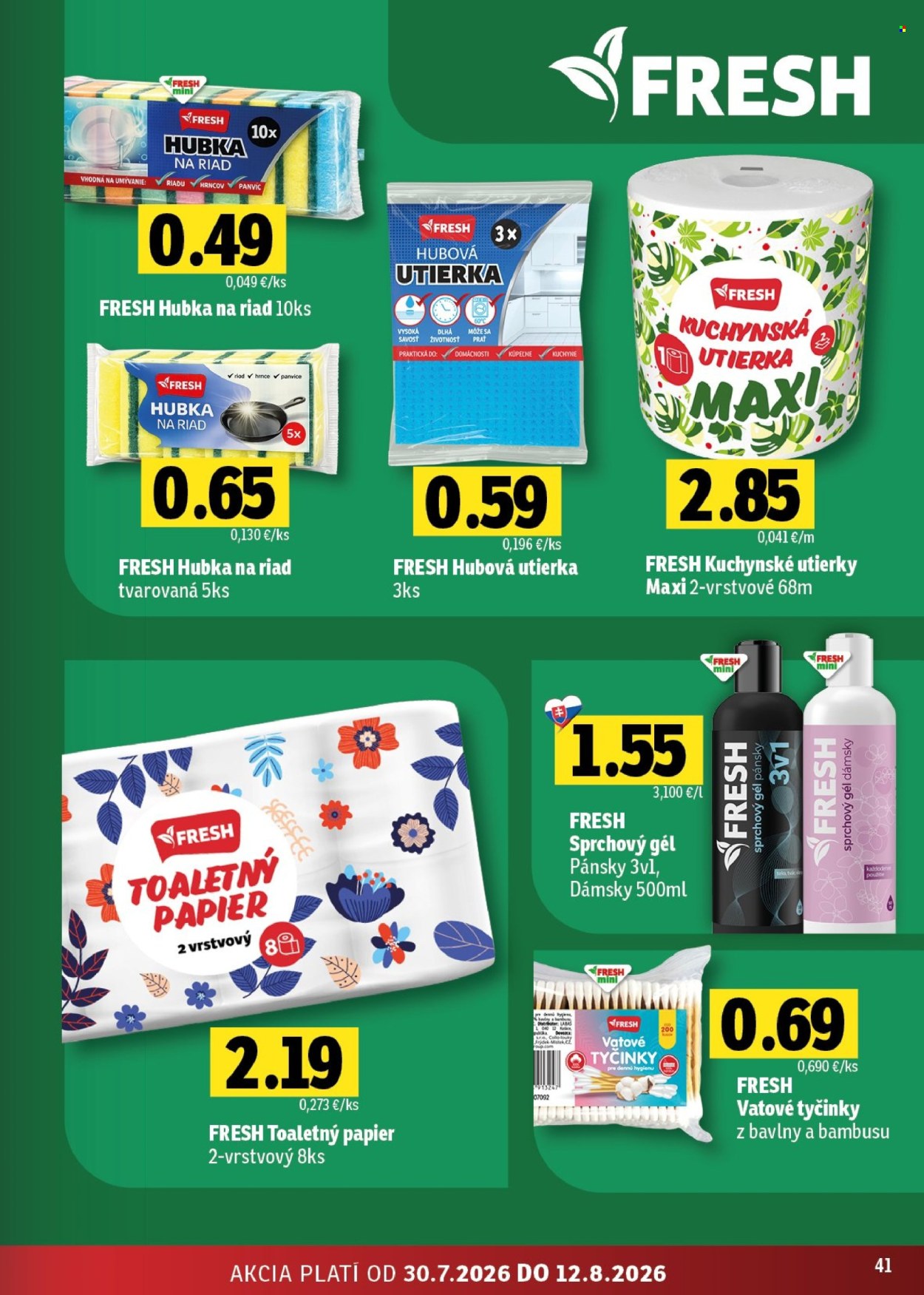 Leták FRESH - 30.7.2026 - 12.8.2026. Strana 41