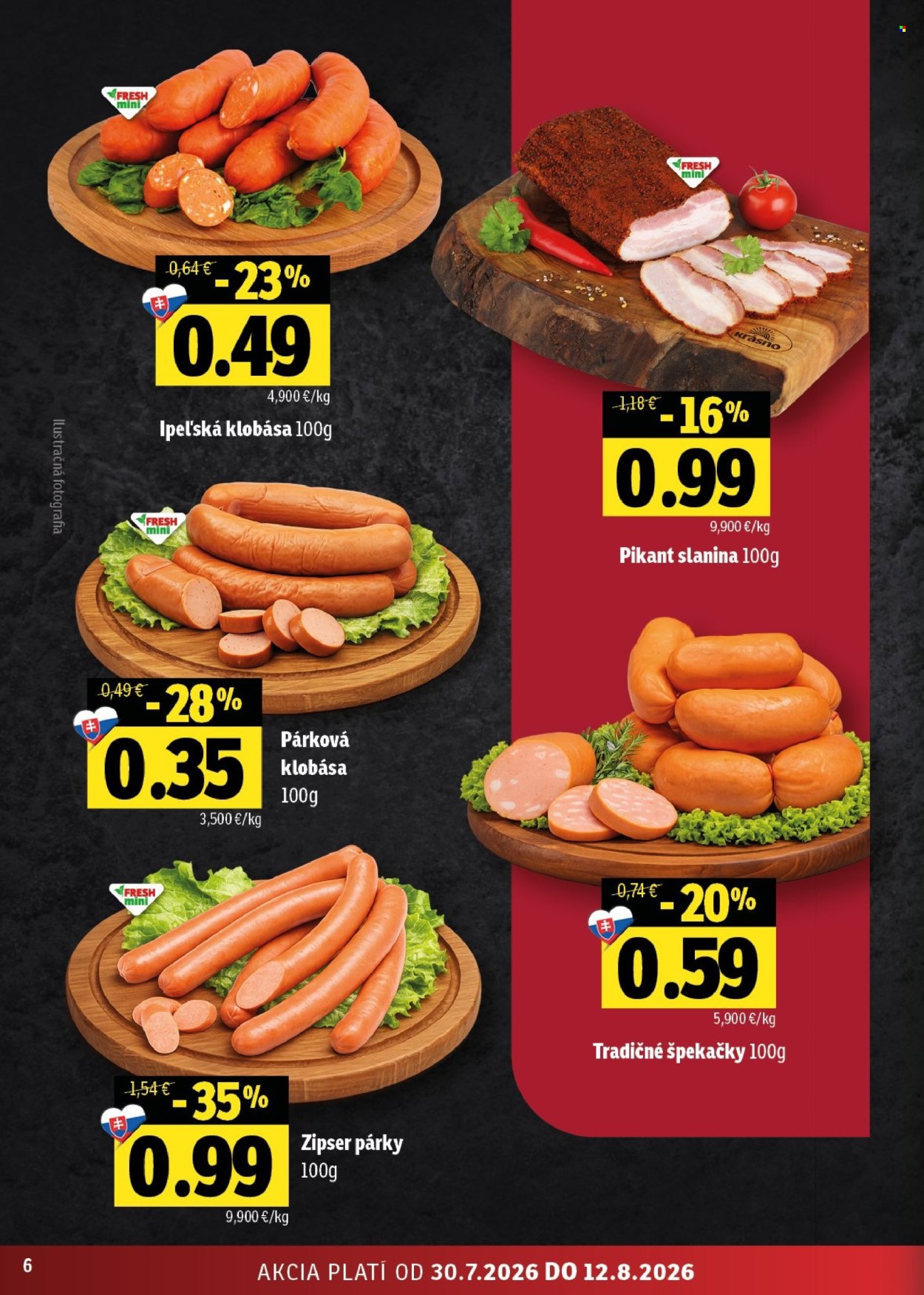 Leták FRESH - 30.7.2026 - 12.8.2026. Strana 6