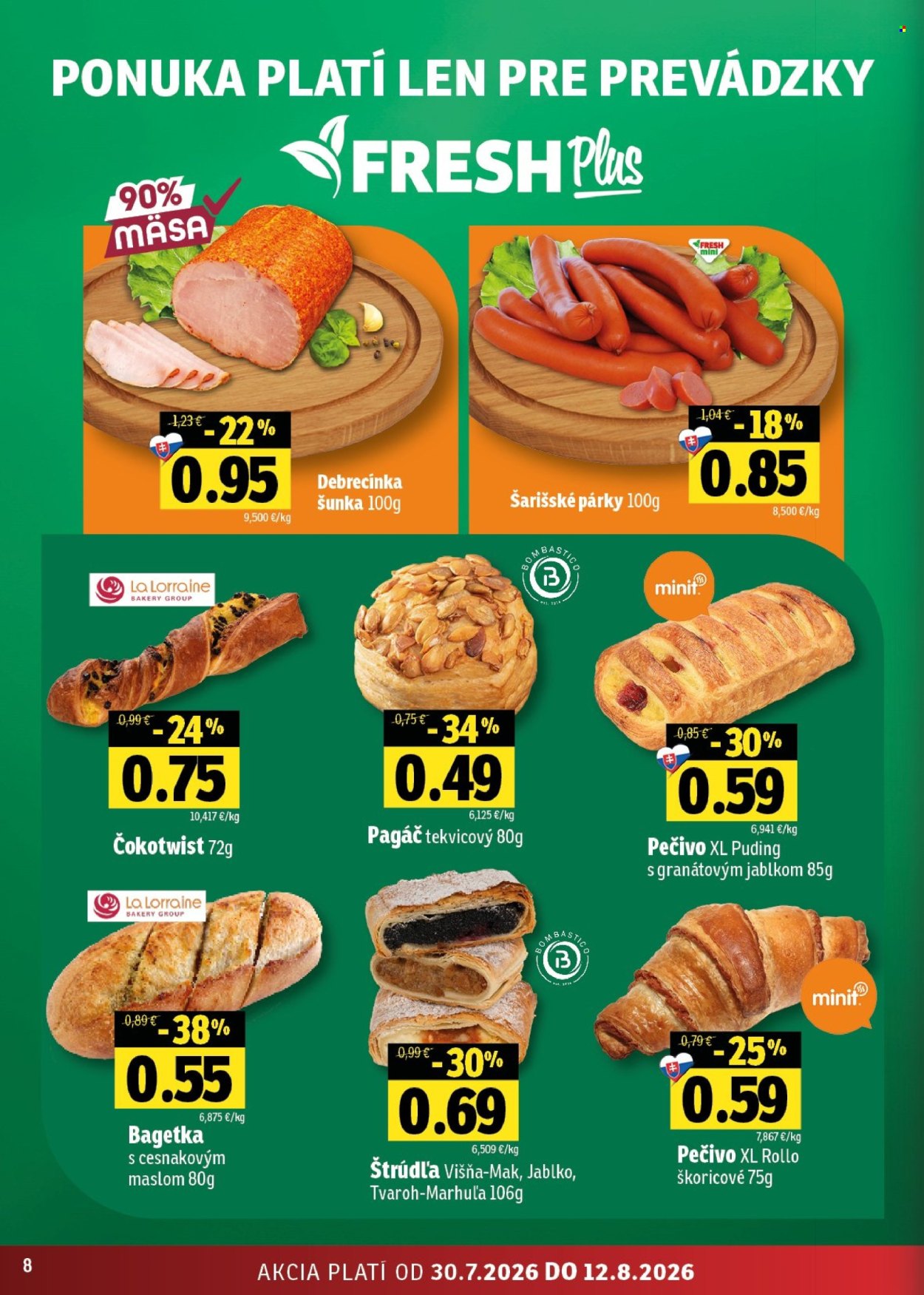 Leták FRESH - 30.7.2026 - 12.8.2026. Strana 8