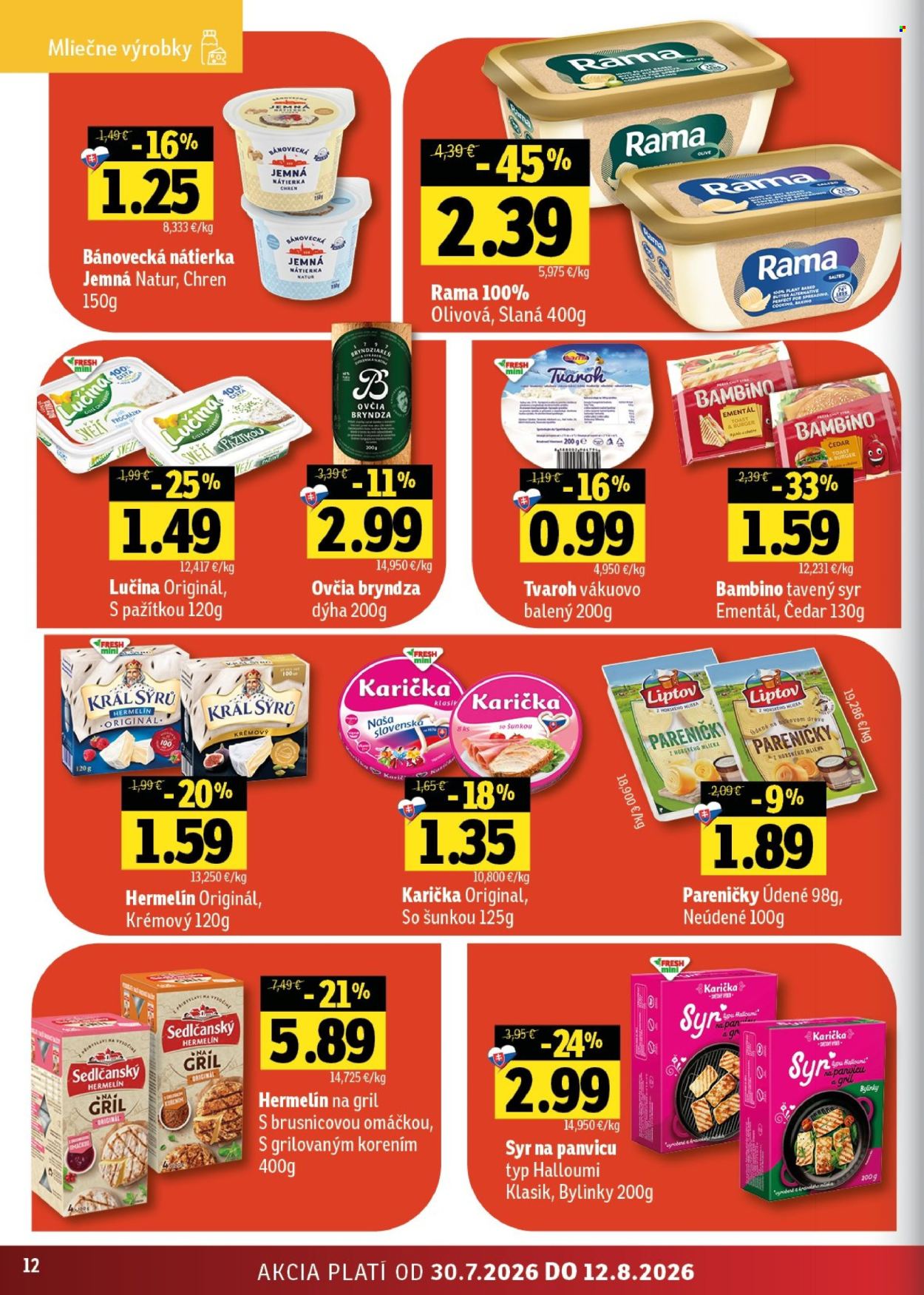 Leták FRESH - 30.7.2026 - 12.8.2026. Strana 12