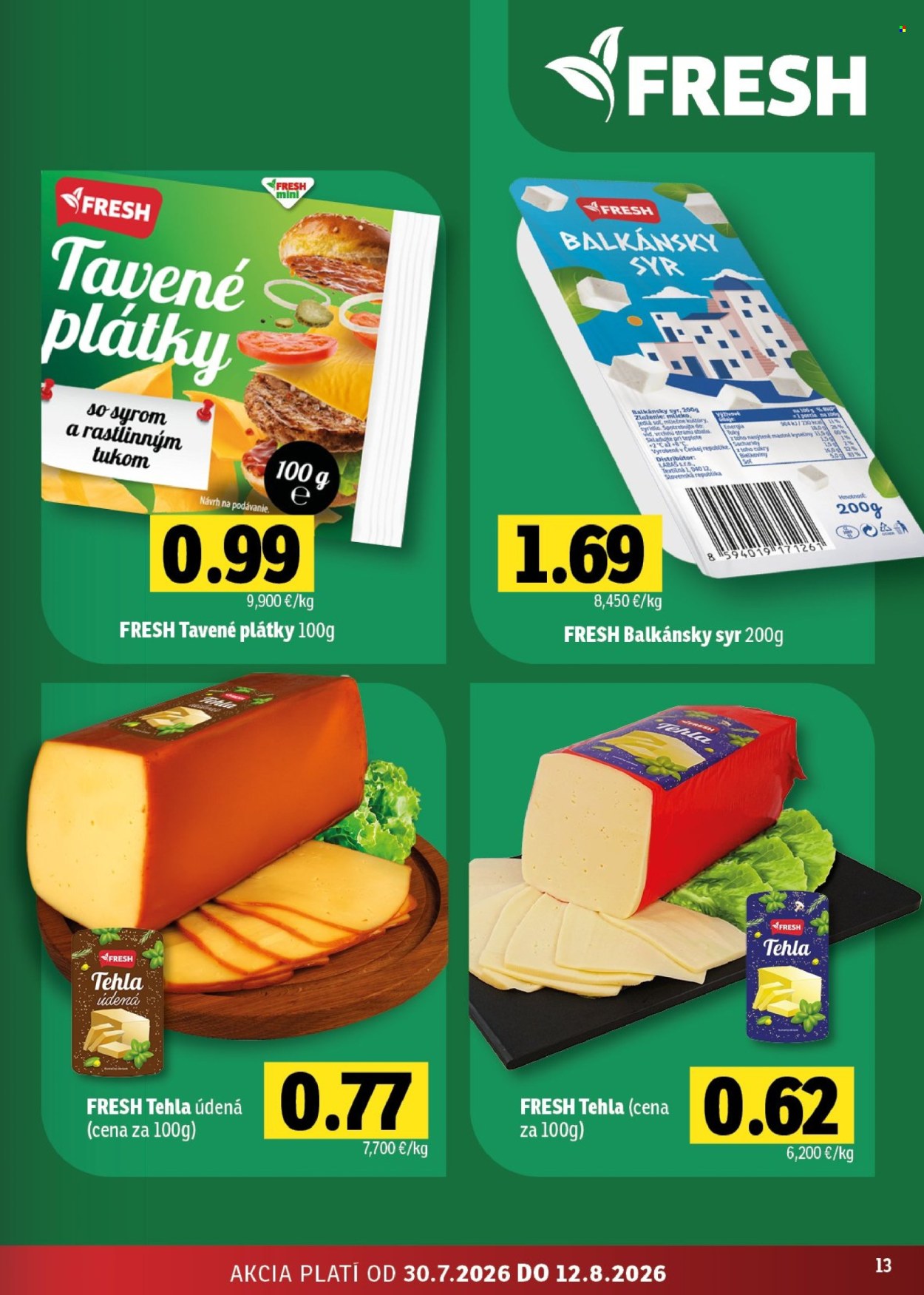 Leták FRESH - 30.7.2026 - 12.8.2026. Strana 13