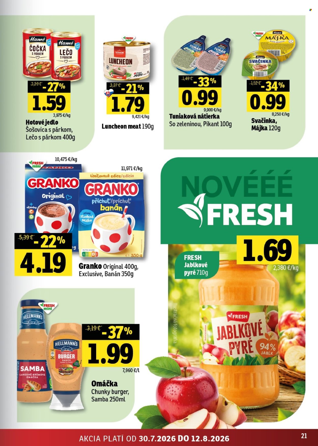 Leták FRESH - 30.7.2026 - 12.8.2026. Strana 21