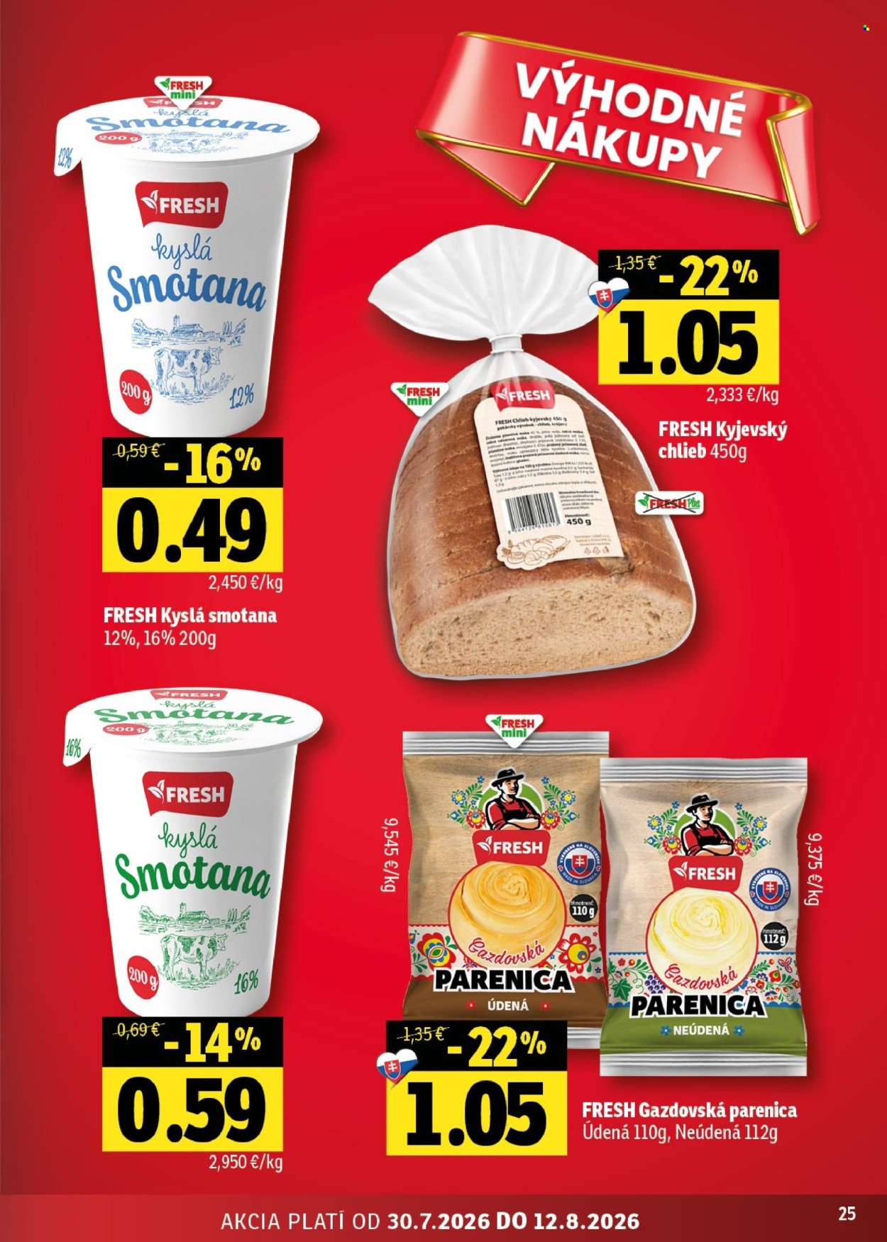 Leták FRESH - 30.7.2026 - 12.8.2026. Strana 25