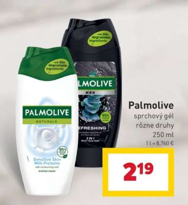 Palmolive sprchový gél, rôzne druhy