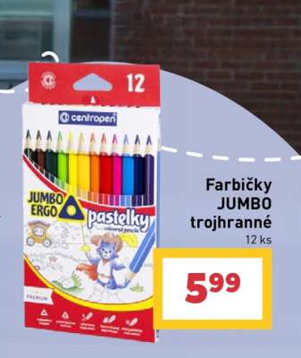 Farbičky JUMBO trojhranné