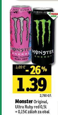 Monster Original, Ultra Ruby red 0,5l