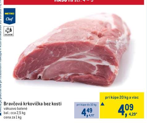 Bravčová krkovička bez kosti