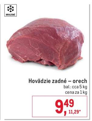 Hovädzie zadné – orech