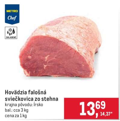 Hovädzia falošná sviečkovica zo stehna
