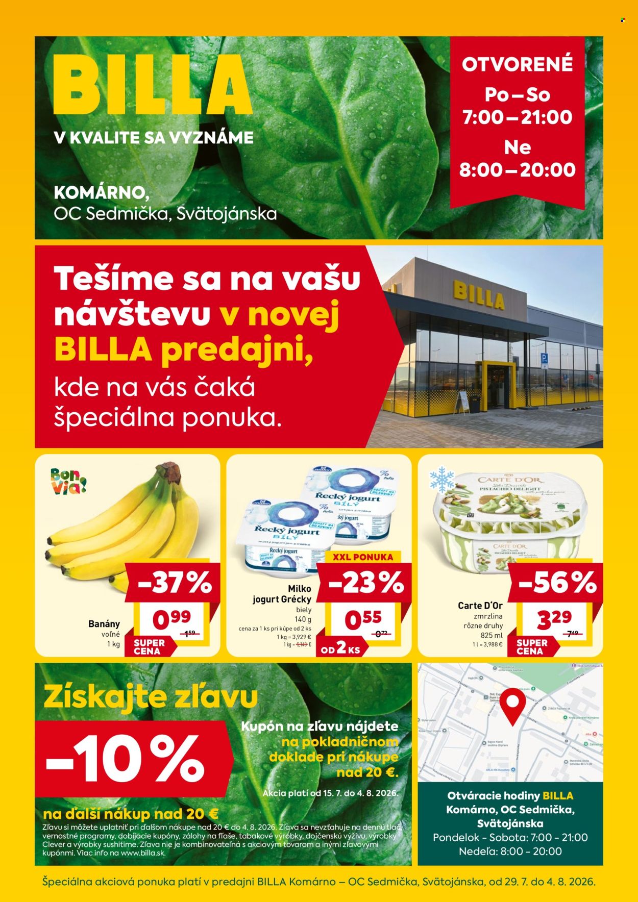 Leták Billa - 29.7.2026 - 4.8.2026. Strana 1