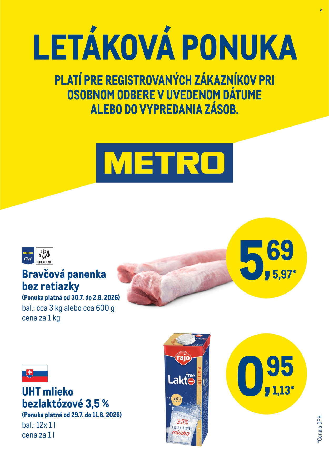 Leták Metro - 30.7.2026 - 2.8.2026. Strana 1