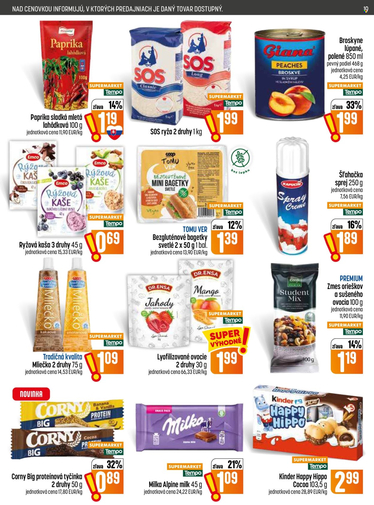 Leták COOP Jednota - 30.7.2026 - 5.8.2026. Strana 19
