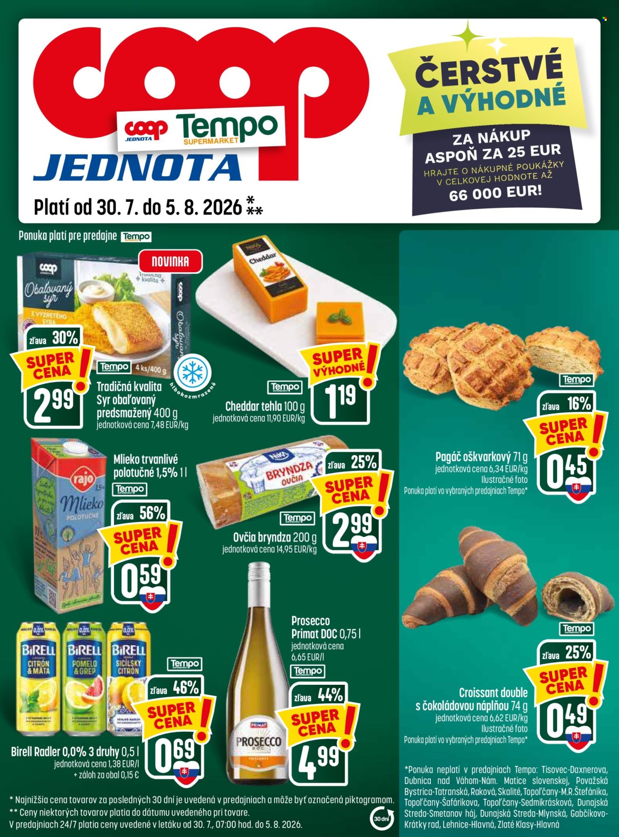 Leták COOP Jednota - 30.7.2026 - 5.8.2026. Strana 25