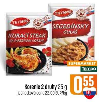 Korenie 2 druhy 25 g