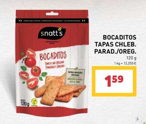 BOCADITOS TAPAS CHLEB. PARAD./OREG.