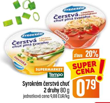 SYROKRÉM ČERSTVÁ CHUŤ