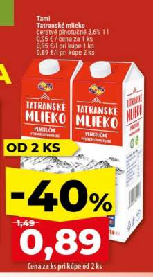 TAMI Tatranské mlieko