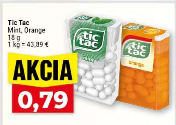 Tic Tac Mint, Orange