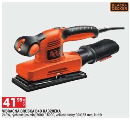 VIBRAČNÁ BRÚSKA B+D KA320EKA