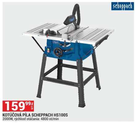 KOTÚČOVÁ PÍLA SCHEPPACH HS100S