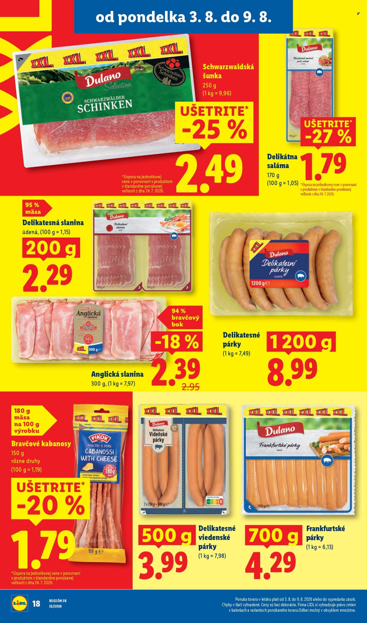 Leták Lidl - 3.8.2026 - 9.8.2026. Strana 26