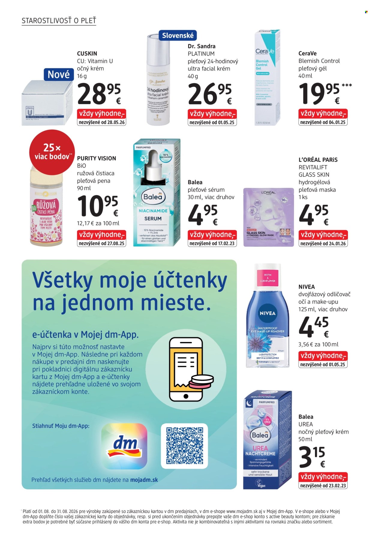 Leták dm drogerie - 1.8.2026 - 31.8.2026. Strana 6