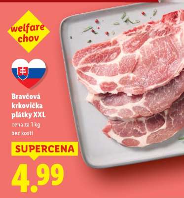 Bravčová krkovička plátky XXL