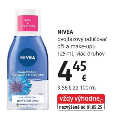 NIVEA dvojfázový odličovač očí a make-upu