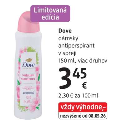 Dove dámsky antiperspirant v spreji