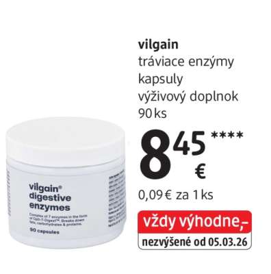 vilgain tráviace enzýmy kapsuly