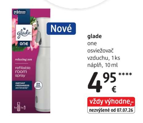 glade one osviežovač vzduchu