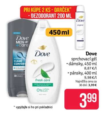 DOVE Sprchovací gél