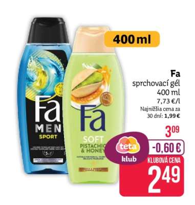 Fa sprchovací gél 400 ml