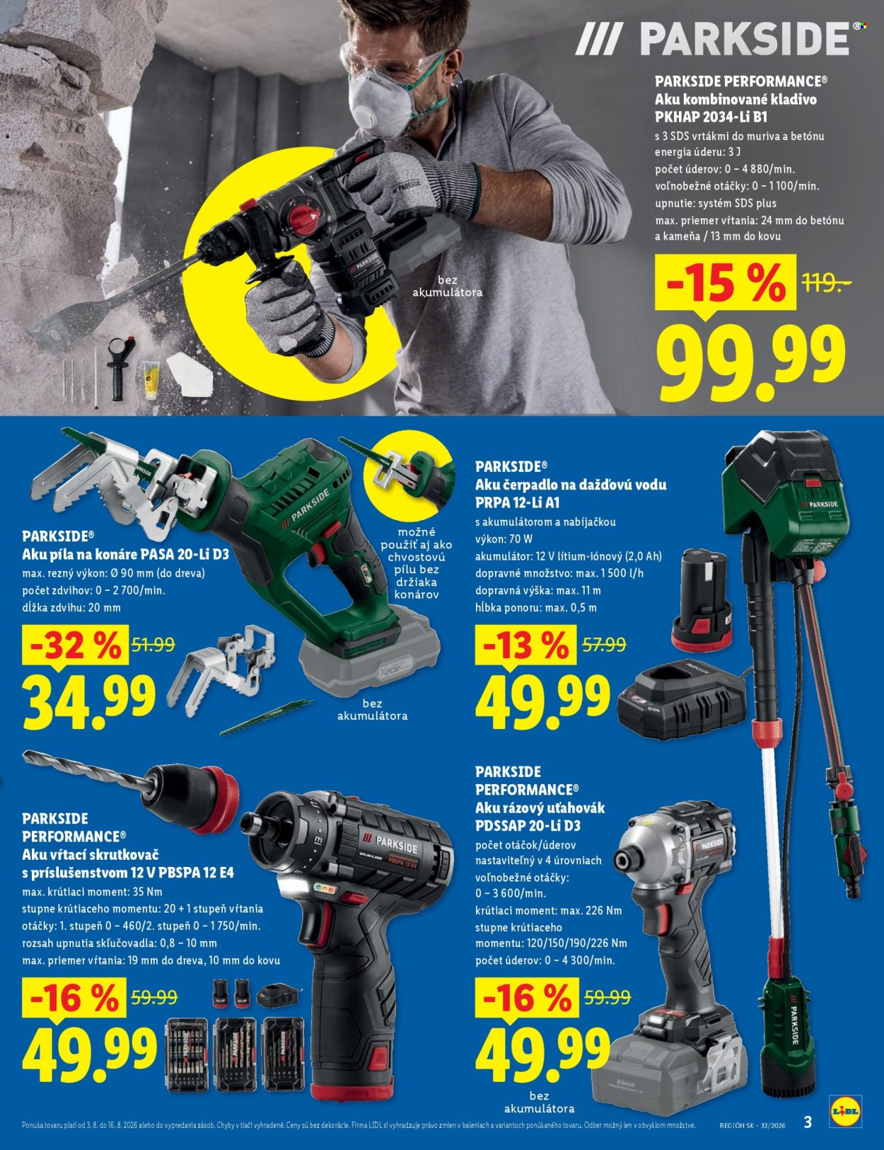 Leták Lidl - 3.8.2026 - 16.8.2026. Strana 3