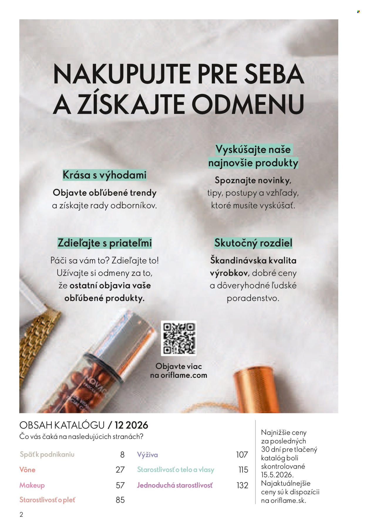Leták Oriflame - 19.8.2026 - 8.9.2026. Strana 2